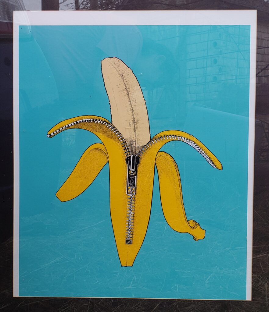 "Dandy Banana" by pop artist Ron English. Found at a Goodwill in Oregon.